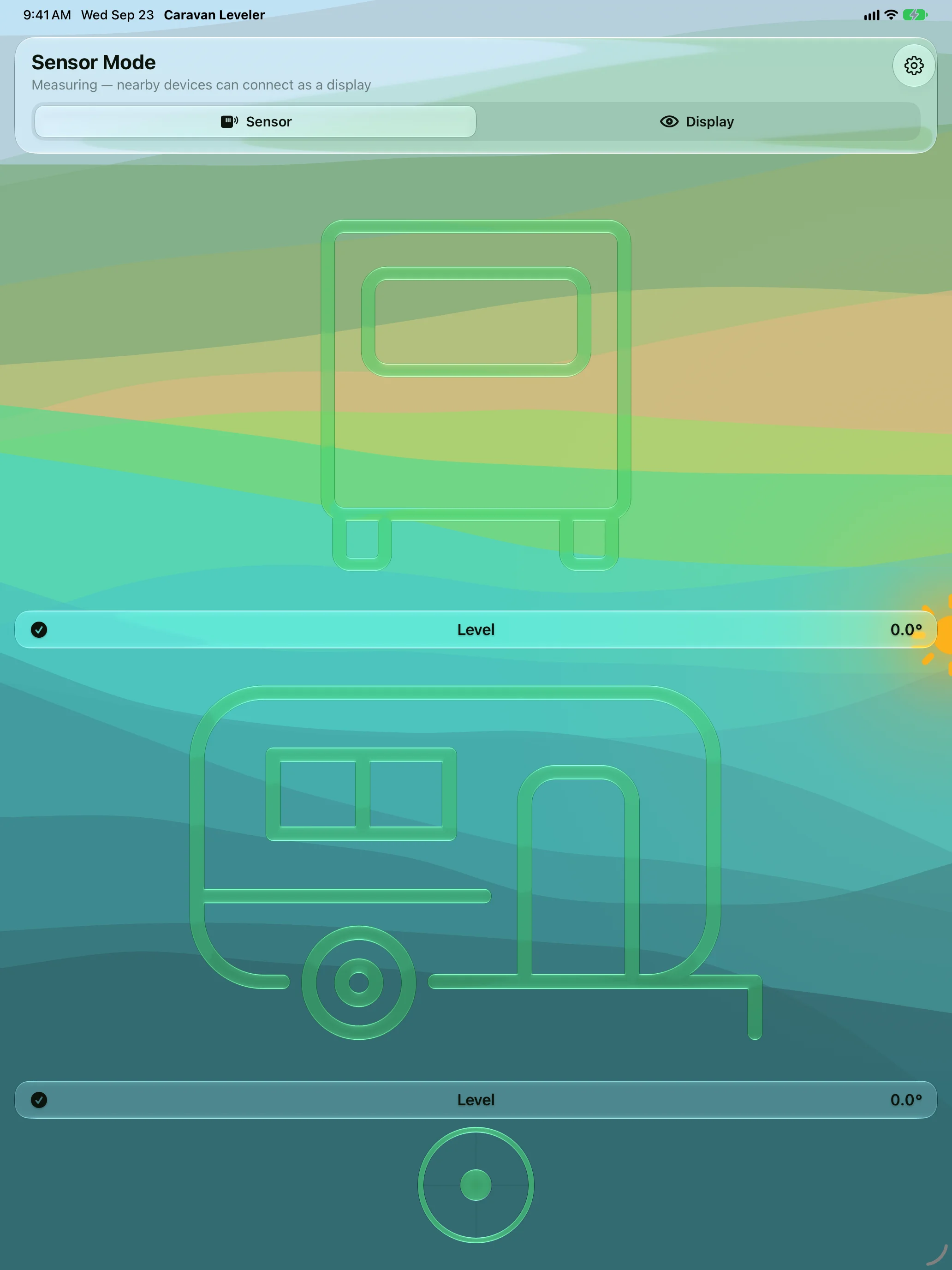 iPad showing every view green at level