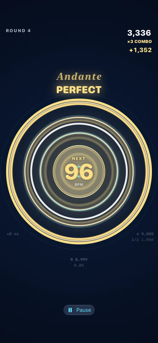 Ripplock on iPhone: the field locked under Andante, PERFECT
