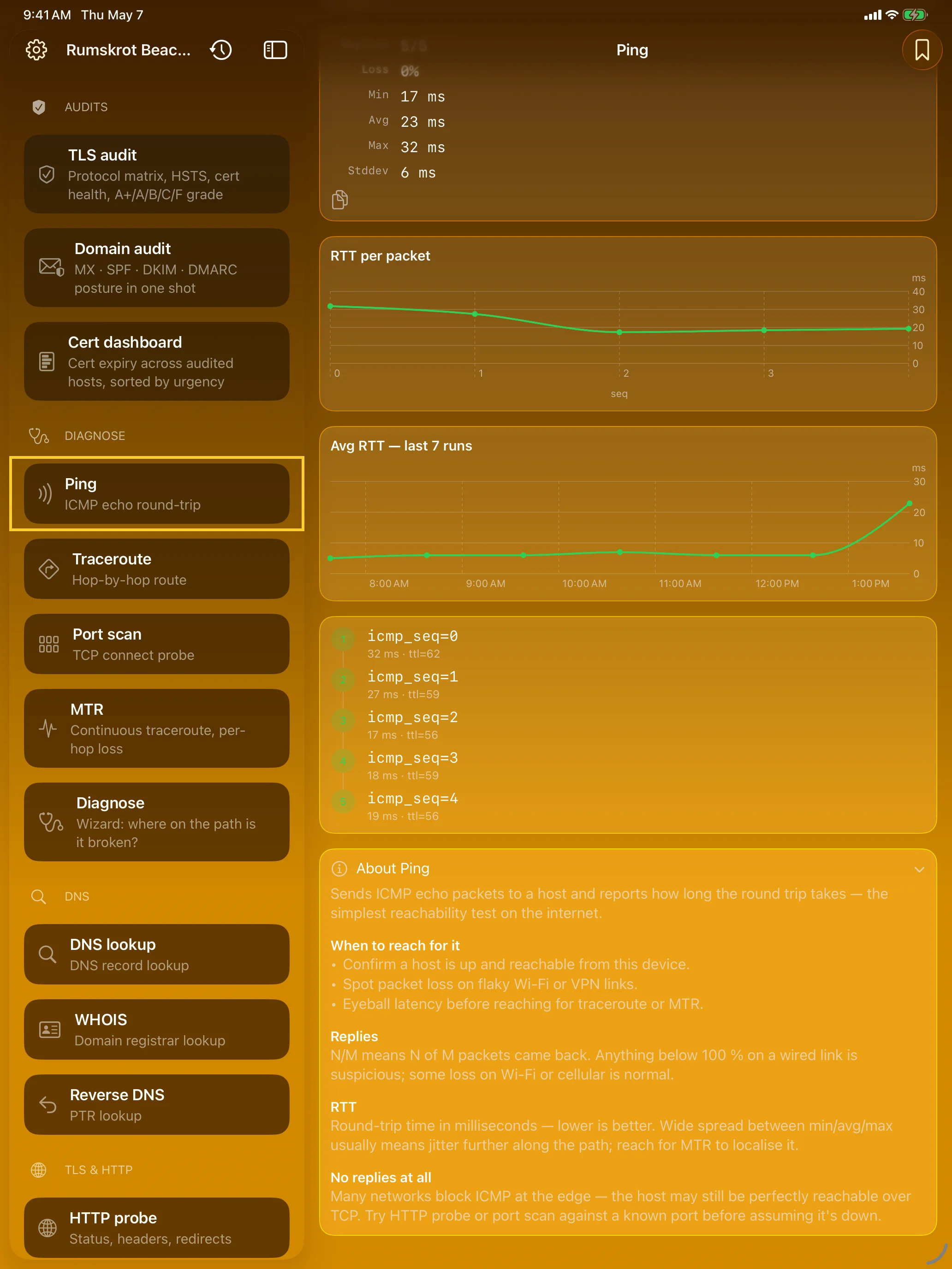 iPad - Ping