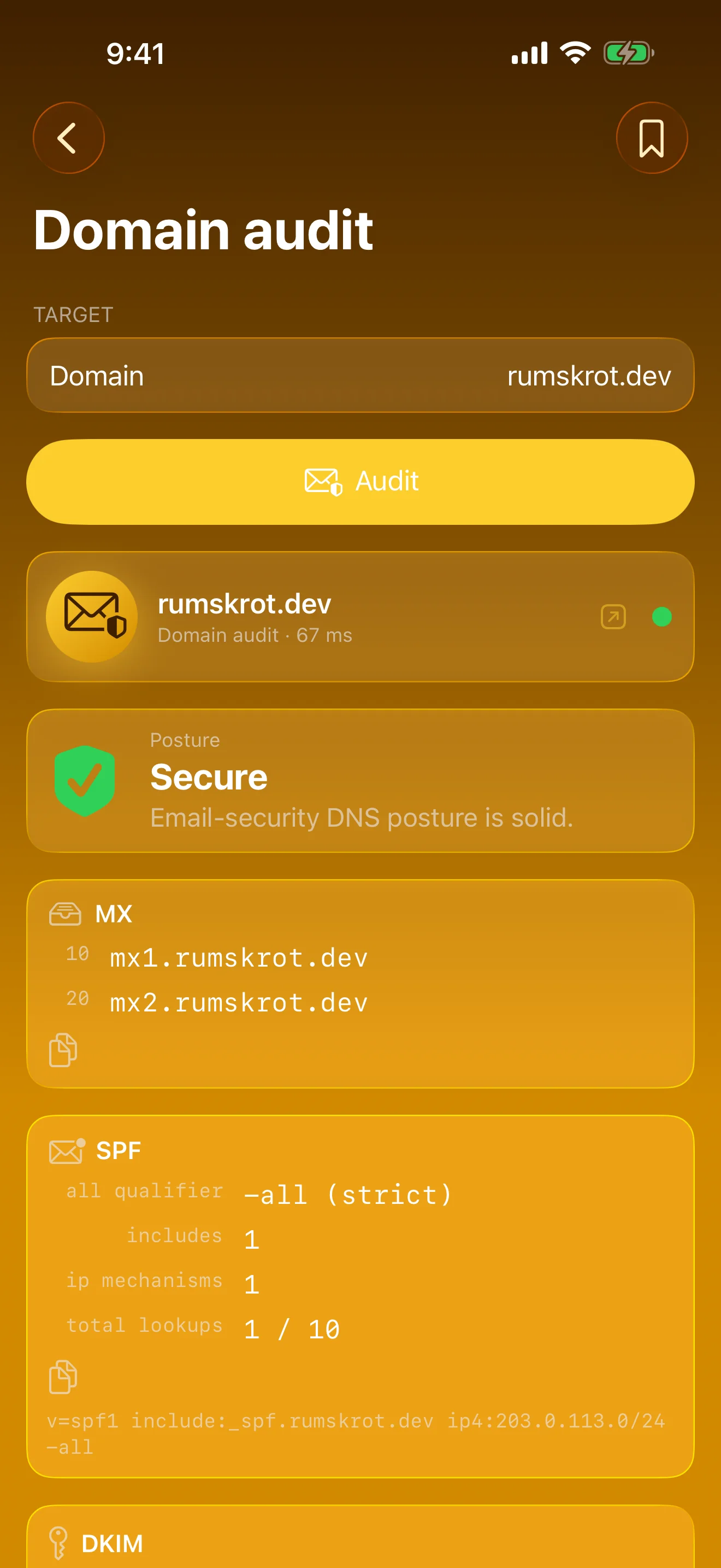 Domain Audit