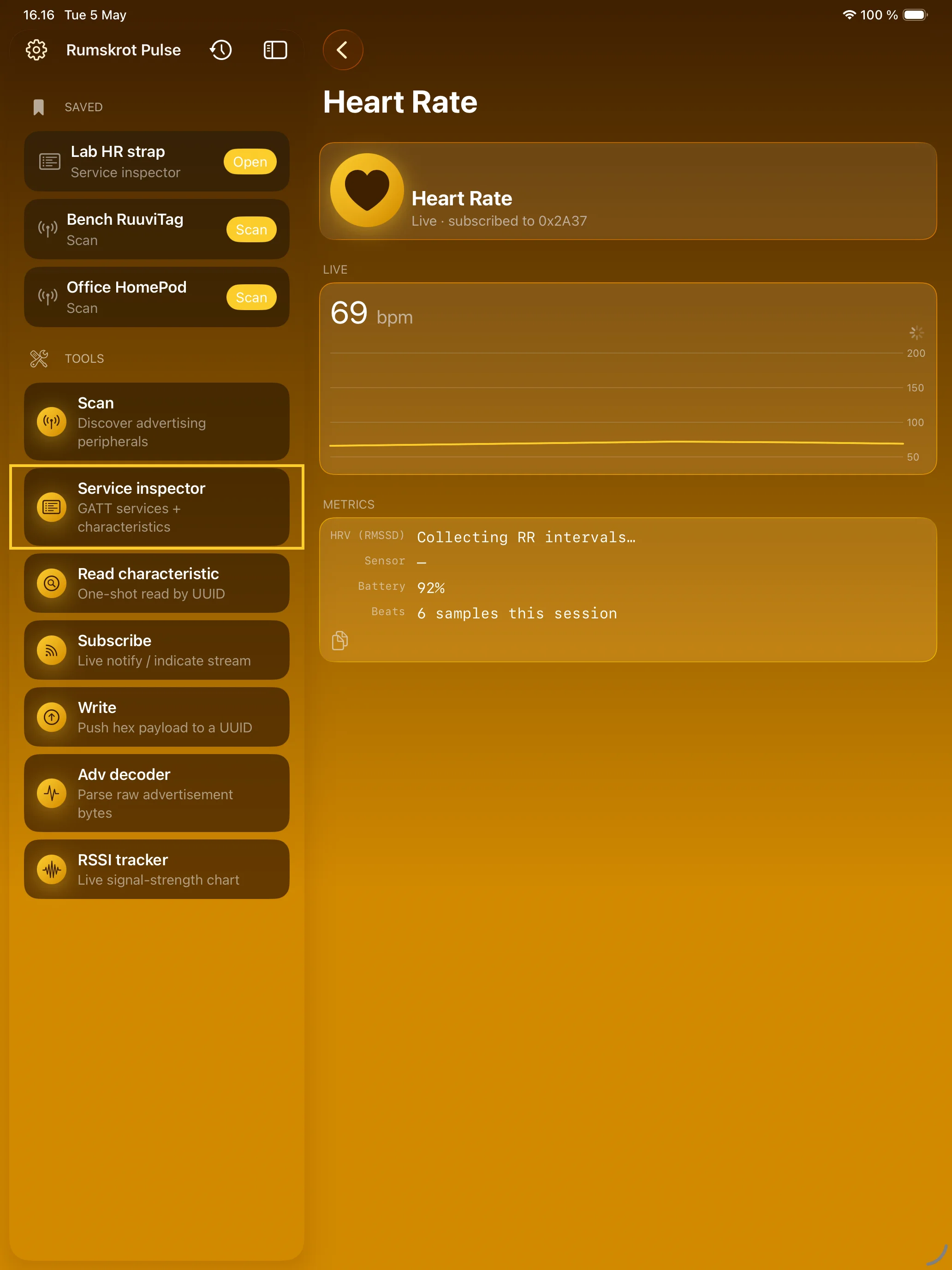 iPad - Heart Rate