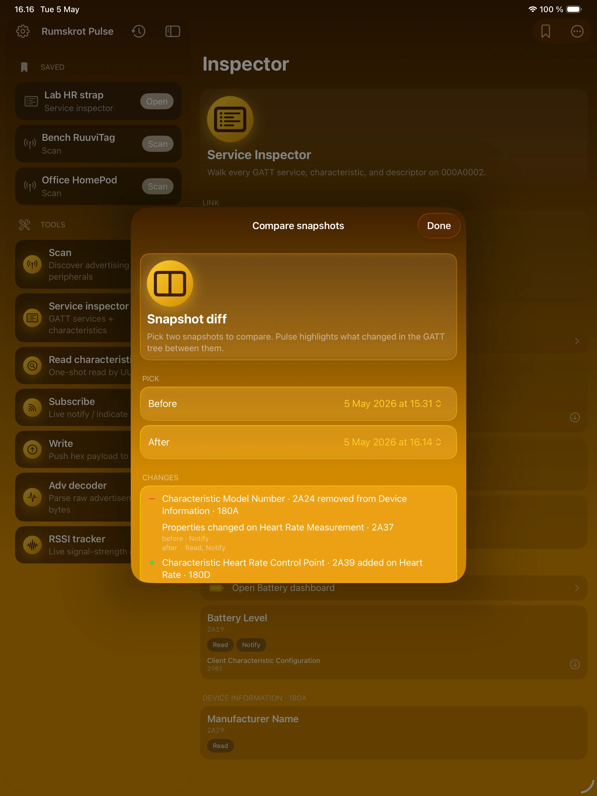 iPad - GATT Diff