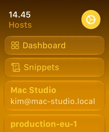 Apple Watch host list